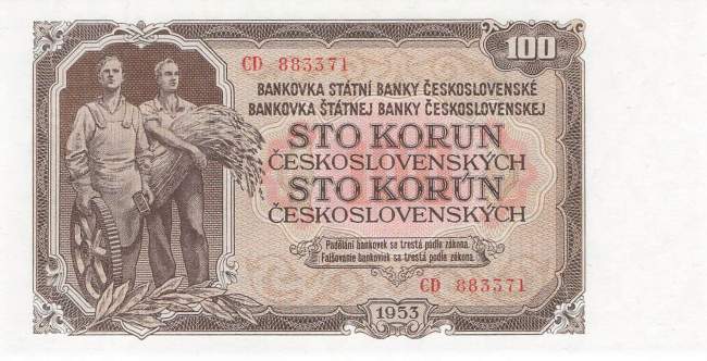 100 Korun p.86a CD 1953